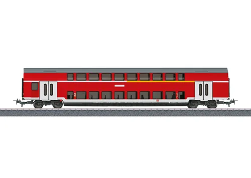 Märklin Start up 40400 H0 Doppelstockwagen Regional Express DABz 756 - Personenwagen, detailgetreues Modell des DB AG Doppelstockwagens mit getönten Fenstern und Relex-Kupplungen, ideal für echte Modellbahn-Liebhaber.