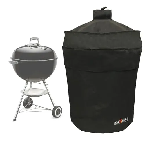 Grillfürst Grill Abdeckhaube - robuste Grill-Abdeckung, wetterfest und wasserdicht, Abdeckung für 57 cm Kugelgrills, Holzkohlegrills u.a. von Weber/Napoleon/Outdoorchef u.v.m.