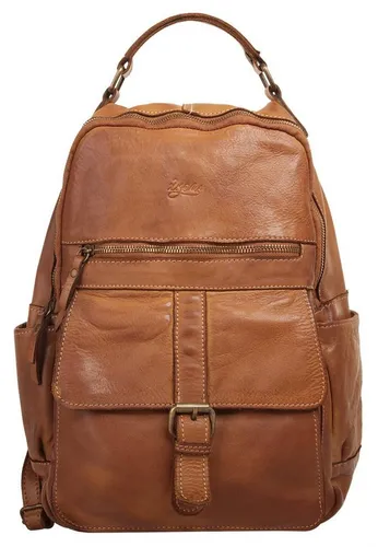 Laptoprucksack X-ZONE aus echtem Rindleder, Vintage-Design - Rucksäcke aus 100% Rindleder, ideal für Reisen und Uni mit vielen Fächern für optimale Organisation. Modernes Vintage-Design, Made in Italy, handgepäcktauglich.