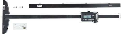 Forum Digitaler Leichtmetall-Tiefenmessschieber 200 mm - Präziser Messschieber aus leichtem Aluminium, ideal für genaue Tiefenmessungen in der Metallbearbeitung und im Handwerk.