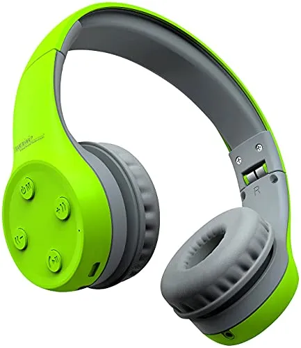 auvisio Kinder Kopfhörer: Over-Ear-Stereo-Headset für Kinder, Lautstärke-Begrenzung, Bluetooth 5 (Headphone, Faltbare Kopfhörer, Freisprecheinrichtung)