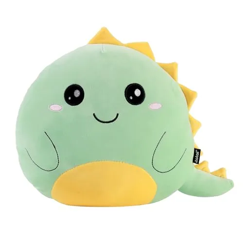 Cushion Mochi Dino Plüschkissen - Kuscheltier für kleine Dino-Fans - Film & Fernsehen - Weiches, vertikales Plüschkissen in Dino-Design, ideal zum Kuscheln und Spielen für Kinder von 1-12 Jahren.