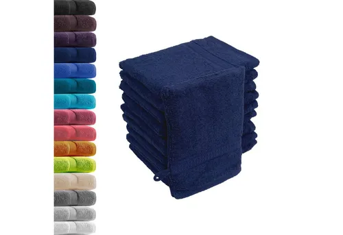 Hometex Premium Textiles Waschhandschuh in Premium Qualität 500 g/m², Feinster Frottier-Stoff 100% Baumwolle, (10er Set), weich, saugfähig, extra schwer & flauschig - TEST BILD TOP MARKE 2025