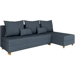 Homesy Ecksofa Blau, 214x122 cm – Flexibel & Elegant