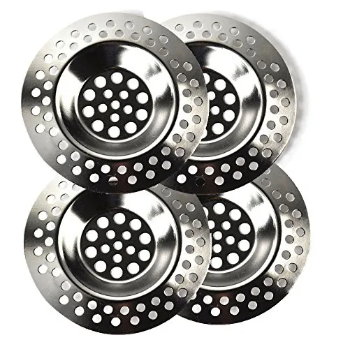 all-around24 4 Stück Ausgussfilter Abflusssieb Sieb Spülbeckensieb Abfluss Filter
