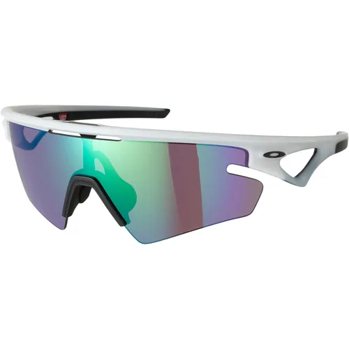 Oakley Sphaera Slash Sportbrille Matte Vapor Prizm Road Jade - Sportbrille mit innovativer 'Schrägstrich'-Glasform für optimales Sichtfeld und reduzierten Aufprall. Verbesserte Farben durch Prizm Lens Technology und rutschfester Halt mit Unobtainium-Nasenpads.