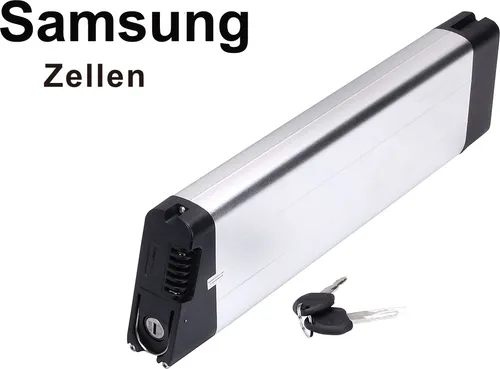 PowerSmart 36V 14Ah Lithium-Ionen Akku für E-Bikes - Leistungsstarker 36V Akku mit 14Ah für E-Bikes und Pedelecs. Ideal für lange Fahrten, kompakt und leicht mit nur 3 kg. Verfügbar in elegantem Schwarz.