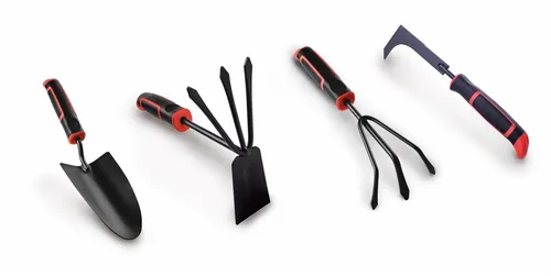 Scheppach 4-tlg. Gartenset Pflanzkelle Doppelhacke Grubber Unkrautstecher