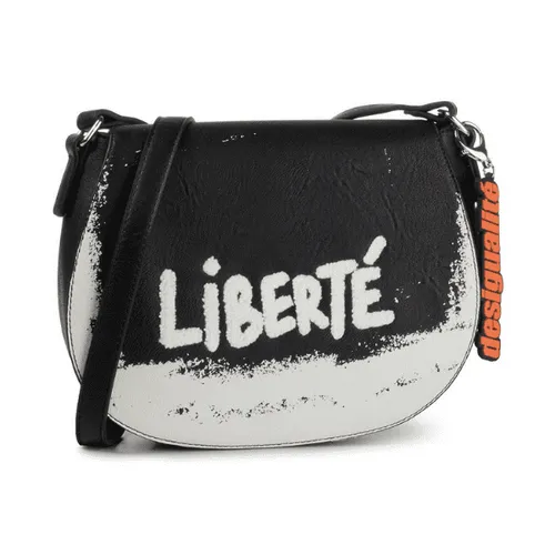 Desigual Umhängetasche Nebula Riga Mini 19WAXPBM 26x20x6cm Weiß Schwarz