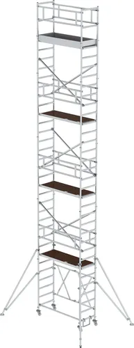 Klappgerüst 0,75 x 1,80 x 8,80m mit Ausleger - Stabiles Klappgerüst für sichere Arbeiten in der Höhe, ideal für Handwerker und Bauprojekte.