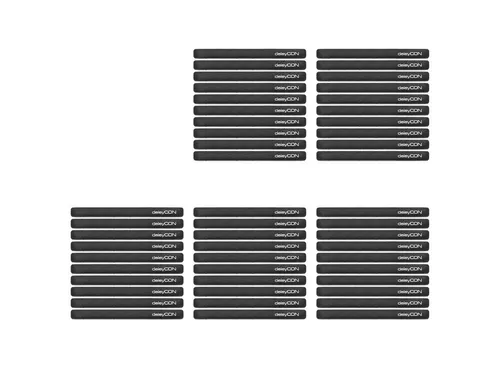 deleyCON deleyCON 50x Klett Kabelbinder Kabel Band Klettband Klettbinder Netzwerk-Adapter