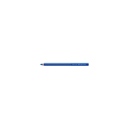 FABER-CASTELL Jumbo Grip Buntstift Blau - Schreibutensilien mit ergonomischer dreikantiger Form für eine angenehme Haptik, ideal für kleine Malanfänger - bruchfeste Mine und umweltfreundliche Lackierung.