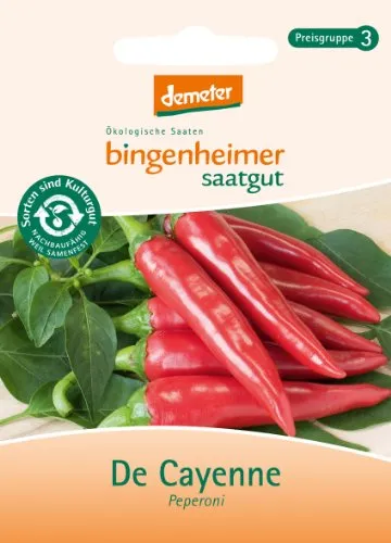 Bingenheimer Saatgut AG - De Cayenne - Peperoni (Saatgut) - 1 Tüte