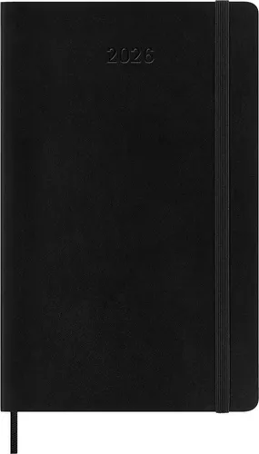 Moleskine Buchkalender 927472, A5 2026 in schwarz von Moleskine