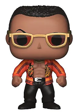 Funko POP! WWE - The Rock #24824 - Aufstellfigur von WWE Superstar The Rock, detailreich und perfekt für Sammler und Fans.