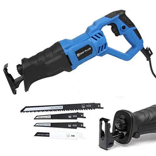 Professional Säbelsäge 900W mit 5 Sägeblättern für Holz, Metall & Aluminium