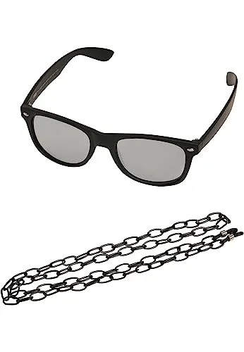 Urban Classics Sunglasses Likoma Mirror With Chain black/silver one size