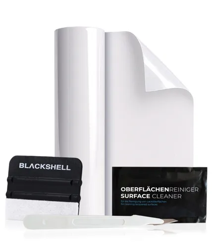 Universale Lackschutzfolie 12x200 cm geeignet für glatte Oberflächen + Werkzeug