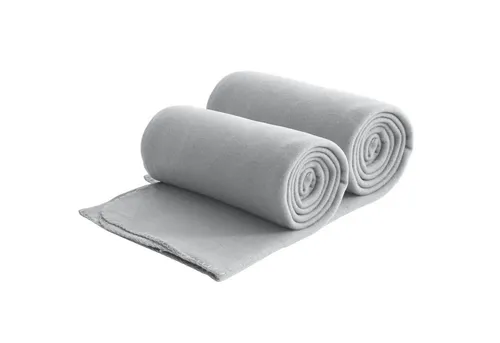 Wohndecke 2er Set eco-line Fleecedecke ca. 130x160, wometo, OEKO-TEX®, 100% recyceltes Material, Antipilling