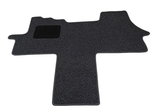 Mertex Automatte Autoteppich kompatibel mit Ducato 250, Jumper II 250, Boxer II 250 ab Bj. 2006 Schmutzfang Oslo (grau, Fahrerhausteppich)