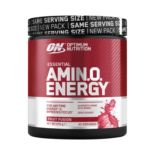 Optimum Nutrition Amino Energy 270g - Fruit Fusion - Diätergänzungsmittel mit erfrischendem Fruit Fusion Geschmack, ideal für Energie und Fokus während des Trainings.