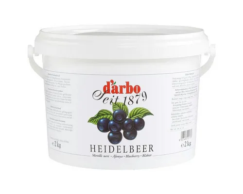 darbo Fruchtaufstrich, Darbo Naturrein Heidelbeer Konfitüre Heidelbeer Fruchtaufstrich 2000g