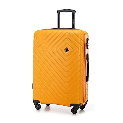 WITTCHEN Cube line Mittelgroßer Koffer ABS mit Geometrischer Prägung