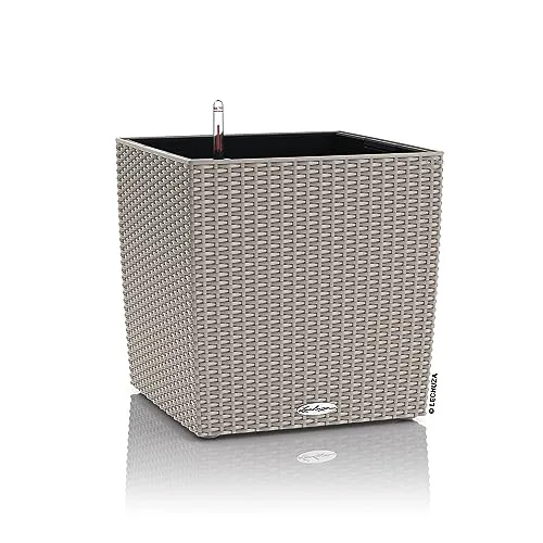 Lechuza CUBE Cottage 50 Übertopf sandbraun in braun von Lechuza