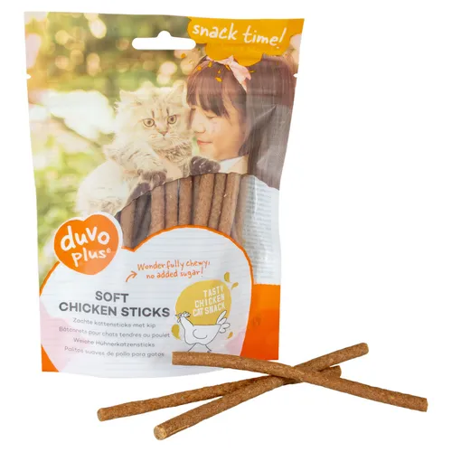 Duvo+ Katzensnack Soft Chicken Sticks 50 g, UVP 2,49 EUR, NEU