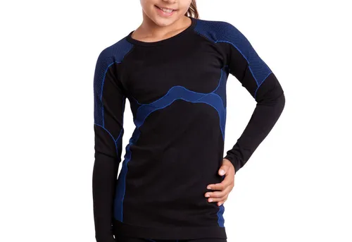 Gomati Thermounterhemd Kinder Seamless Ski Thermo Unterhemd - Langarm
