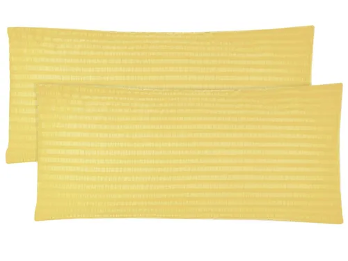 ZOLLNER Kissenbezug, (2 Stück), 40 x 80 cm, 100% Baumwolle, vom Hotelwäschespezalisten, Seersucker