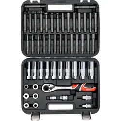 Stoßdämpfer Werkzeug-satz 50-tlg.  Ausbauwerkzeug & Hülsensatz Für Federbein-mutter  Mit Durchgehender Ratsche