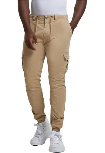 Urban Classics Herren Cargohose Cargo Jogging Pants 4XL - Wanderhosen mit slim fit Design, aus dehnbarem Baumwoll-Twill für ultimativen Komfort und praktische Cargo-Taschen für viel Stauraum.