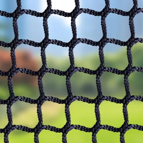 BERADNET Sicherheitsnetz für Kinder Katzennetz für Balkon Polyester Schutznetz hochbett Netz Rausfallschutz Treppenschutznetz Geländerschutznetz Knotenlos Universal Sicherheitsnetz, Schwarz(1X2m)