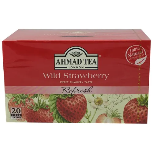 Ahmad Früchtetee Wild Strawberry 20 Folien Teebeutel Erfrischungstee Tee