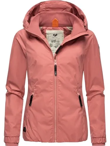 Ragwear Damen Übergangsjacke Dizzie Intl Old Pink 3XL - Funktionsjacken: Wasserdichte und winddichte Outdoorjacke mit bequemer Passform, ideal für sportliche Aktivitäten und die Übergangszeit.