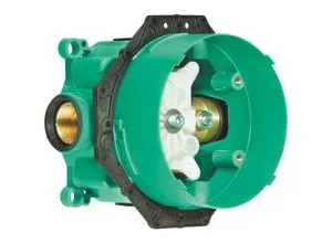 hansgrohe iBox universal Grundkörper 01850180 - Armaturen mit Vorabsperrung für einfachen Service, passend für alle Brausen- und Wannen-Fertigsets, inklusive Dichtflansch und einstellbarem Befestigungsflansch.