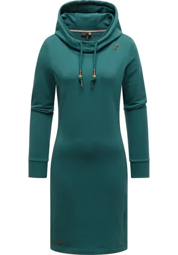 Ragwear Sweatkleid Sabreen Langärmliges Baumwoll Kleid mit Kapuze
