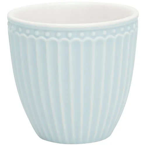 Greengate Mini Latte Cup Becher ALICE PALE BLUE Blau Everyday Geschirr 7x7 cm