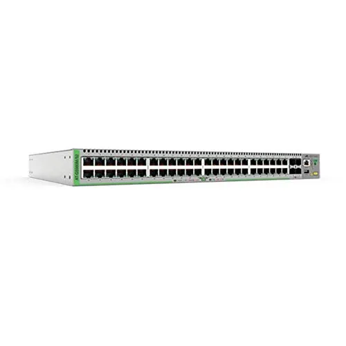 Allied Telesis AT-GS980M 52-50 Switch - Layer 3 Lite Gigabit, 48 Ports 10/100/1000T und 4 SFP, ideal für leistungsstarke Netzwerkinfrastrukturen