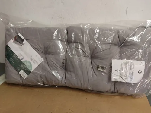 Bankauflage Hellgrau 120x50 cm - Komfortables Sitzkissen für 2-Sitzer-Bank - Auflage für 2-Sitzer-Bank, hellgrau, mit 6 Befestigungsbändern und hochwertiger Baumwollmischung für optimalen Komfort. Ideal für Garten oder Terrasse.