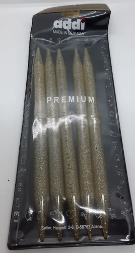 Addi  Premium Nadelspiel, Kunststoff, 25 cm lang, Stärke 15 mm #6347