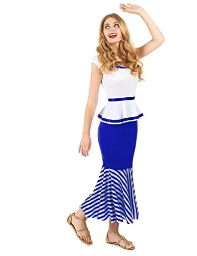 DEGUISE TOI Gallierin Kostüm für Damen in blau von DeguiseToi