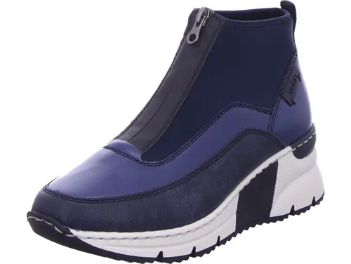 Rieker Damen N6352 Kurzstiefel, Blau, 40 in blau von Rieker