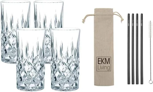 Nachtmann Whiskyglas Nachtmann Whiskybecher 4-er Set Noblesse 0089207 schwarz 375 ml