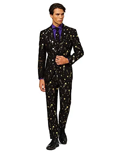 Fireworks Kostüm Anzug in schwarz von OppoSuits
