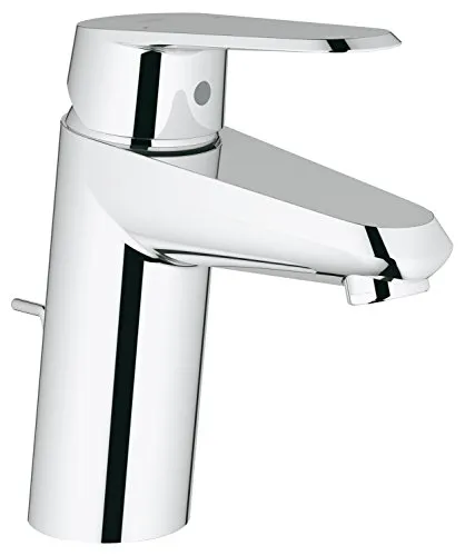 Grohe Waschtisch Armatur Eurodisc 3319020E Cosmopolitan - Moderne Einhand-Waschtischarmatur in Chrom mit EcoJoy-Technologie zur Reduzierung des Wasserverbrauchs um bis zu 50%. Ideal für umweltbewusste Haushalte!