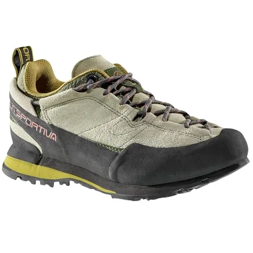 La Sportiva Boulder X Woman Tea/Cherry Tomato (39,5) - Zustiegsschuhe mit griffiger Vibram-Sohle und asymmetrischem Schnürsystem für optimale Passform, ideal für technische Zustiege und Klettersteige.