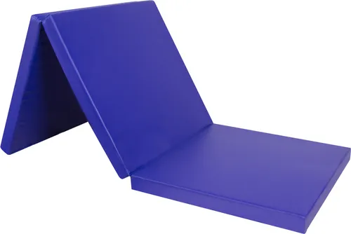 CCLIFE Klappbare Weichbodenmatte 180x60 cm - Blau - Weichbodenmatte für Gymnastik und Yoga, klappbar und platzsparend, ideal für Zuhause oder im Fitnessstudio.