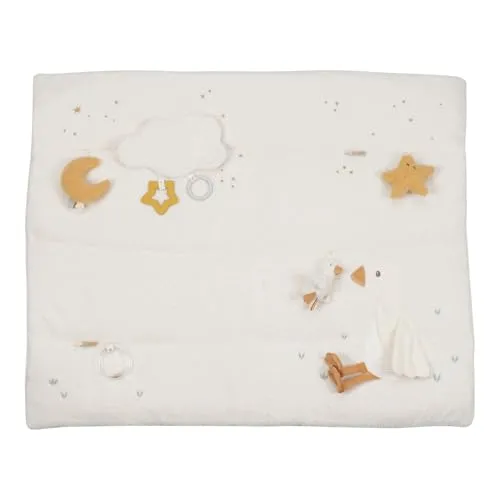Little Dutch Krabbeldecke Spieldecke Activity Matte Baby (80x100 cm) weiß - Newborn Naturals
